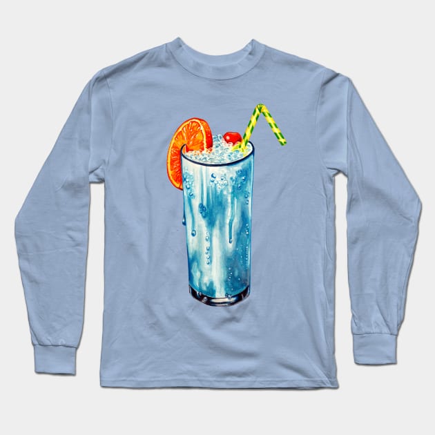 Blue Hawaii Long Sleeve T-Shirt by KellyGilleran